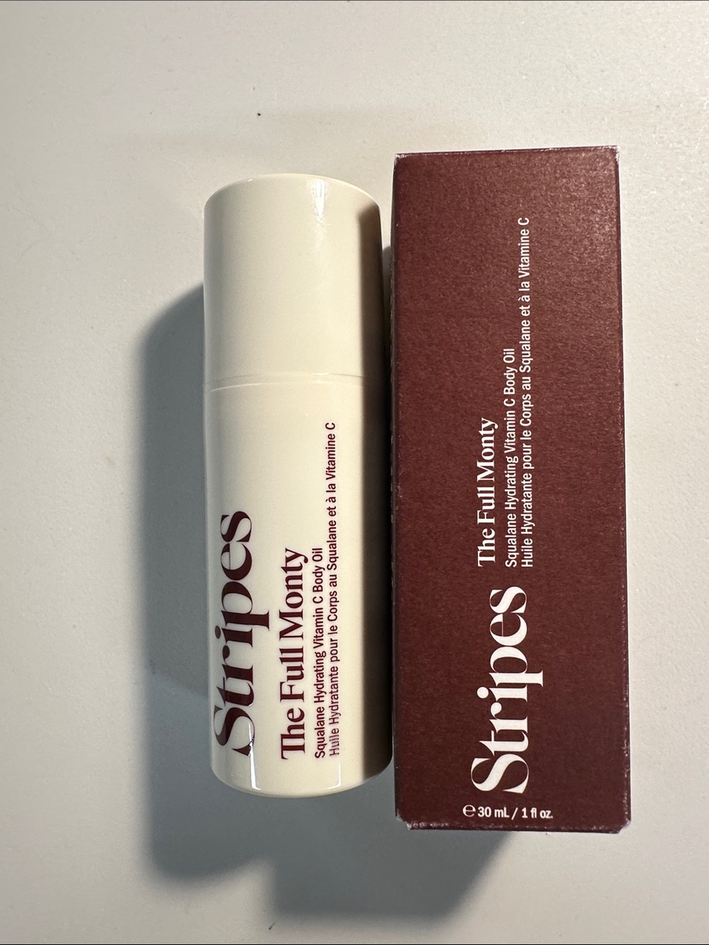 Stripes The Full Monty Hydrating Body Oil with Squalane and Vitamin C New